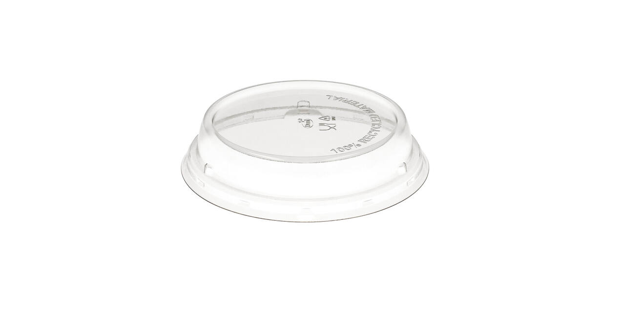 188060 - Deksel 100% rPET tbv Bowl Bagasse169211 - 170x170x35 mm transparantl