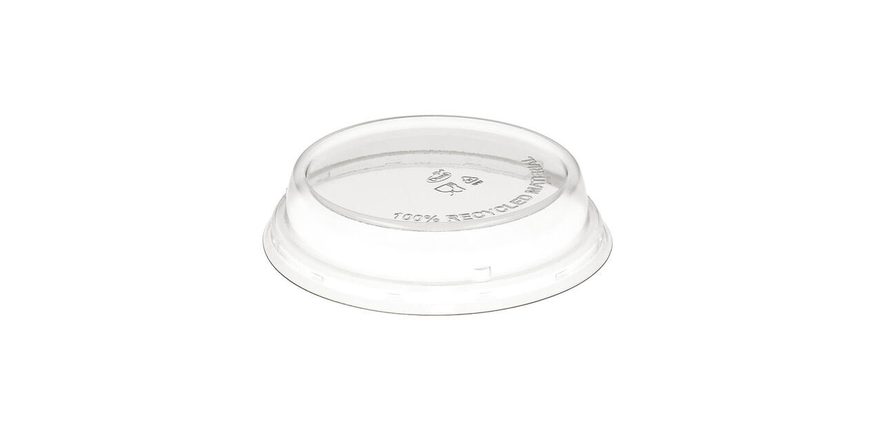 188060 - Deksel 100% rPET tbv Bowl Bagasse169211 - 170x170x35 mm transparantl