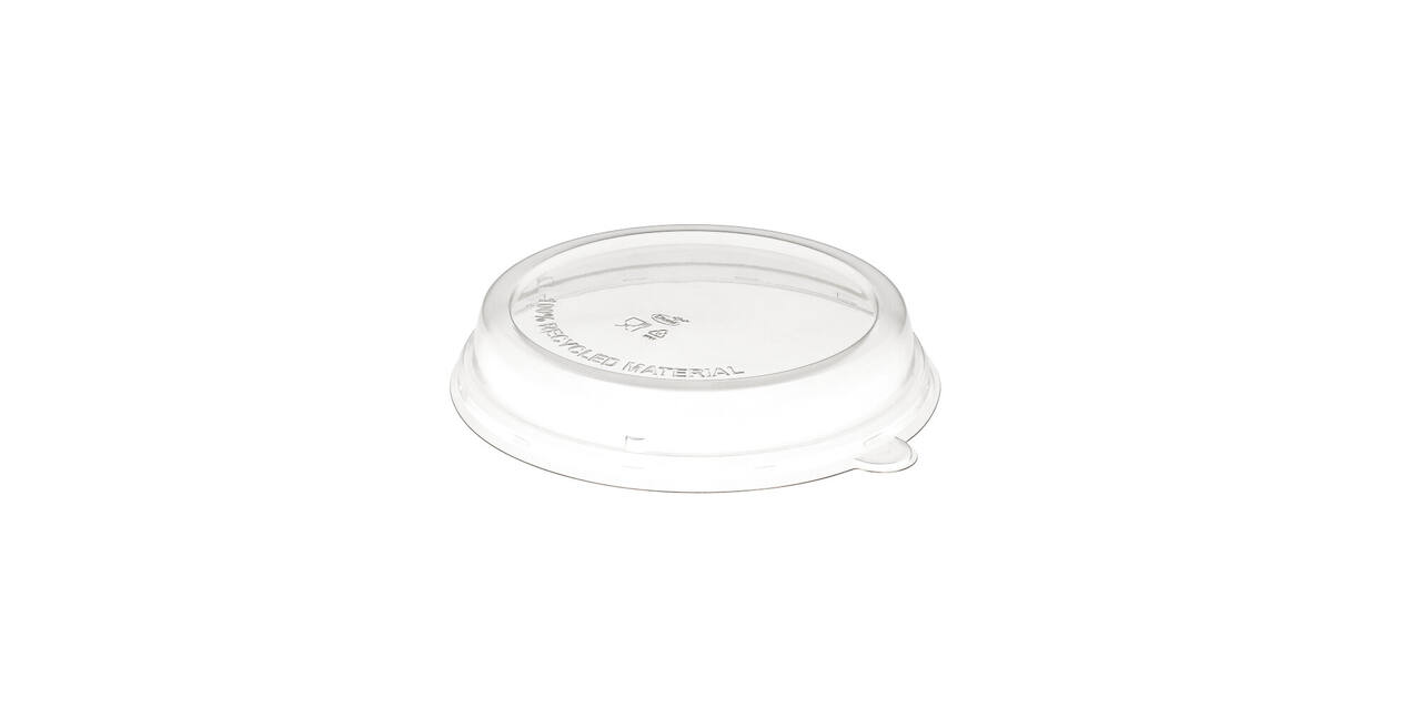 188061 - Deksel 100% rPET tbv Bowl bagasse169212 - 212x212x37 mm transparantl