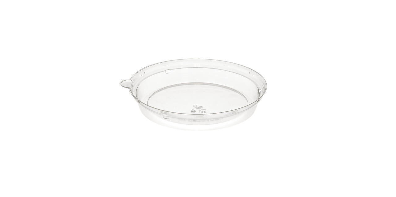 188061 - Deksel 100% rPET tbv Bowl bagasse169212 - 212x212x37 mm transparantl