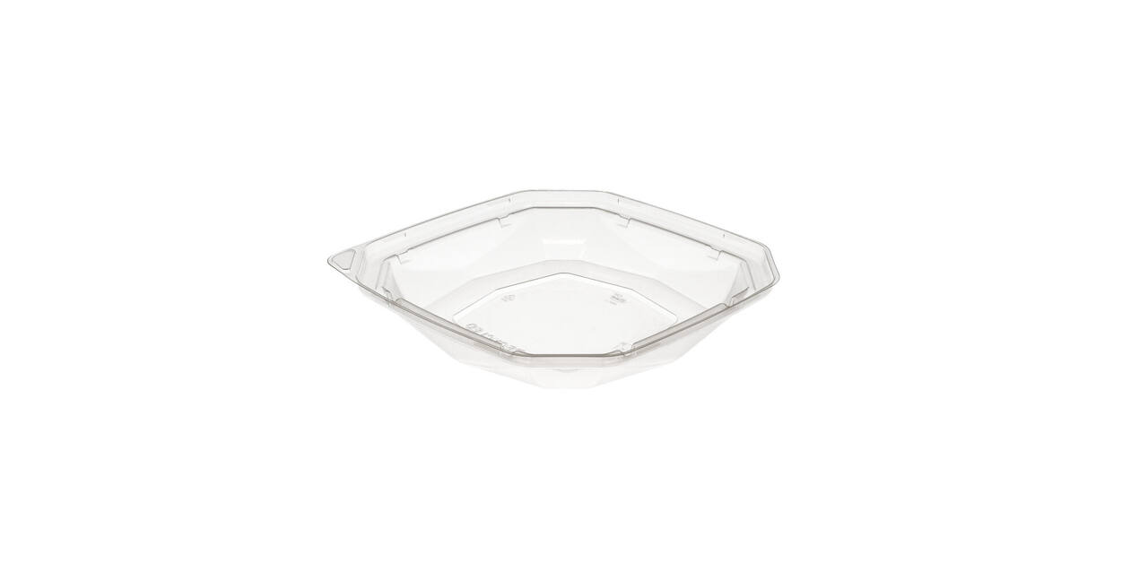 192516 - Deksel RPET BioPak tbv Bagasse Octaview 188142 - 1000 cc -  transparantl