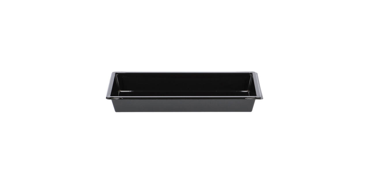 Tapas tray APET 1-vaks 25 x 12 x 3 cm 700 cc zwart - 459401
