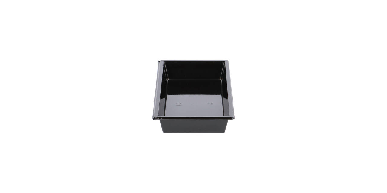 Tapas tray APET 1-vaks 25 x 12 x 3 cm 700 cc zwart - 459401