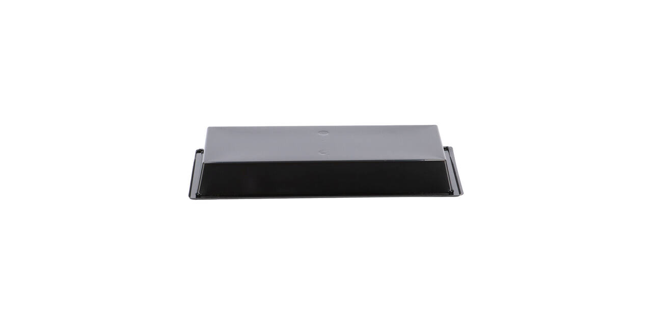 Tapas tray APET 1-vaks 25 x 12 x 3 cm 700 cc zwart - 459401