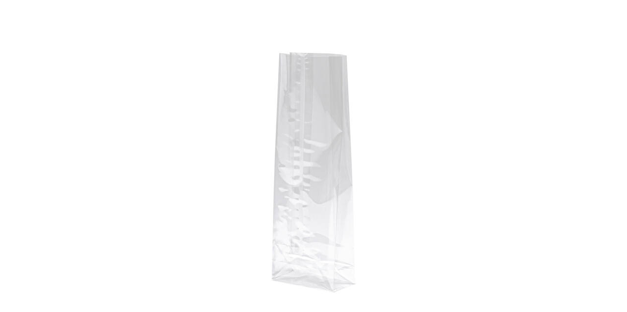Blokbodemzak PP 80 x 40 x 240 mm transparant 40 my 200 grams