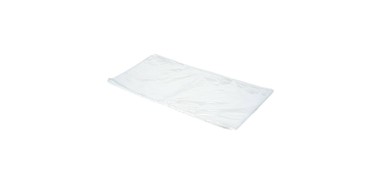 Afvalzak HDPE 75/35 x 155 cm transparant 10 my los