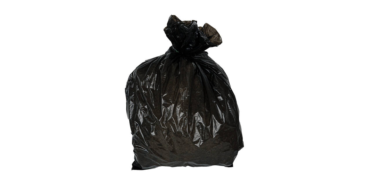 Afvalzak LDPE 45 x 50 cm zwart T35 op rol (á 25 st)