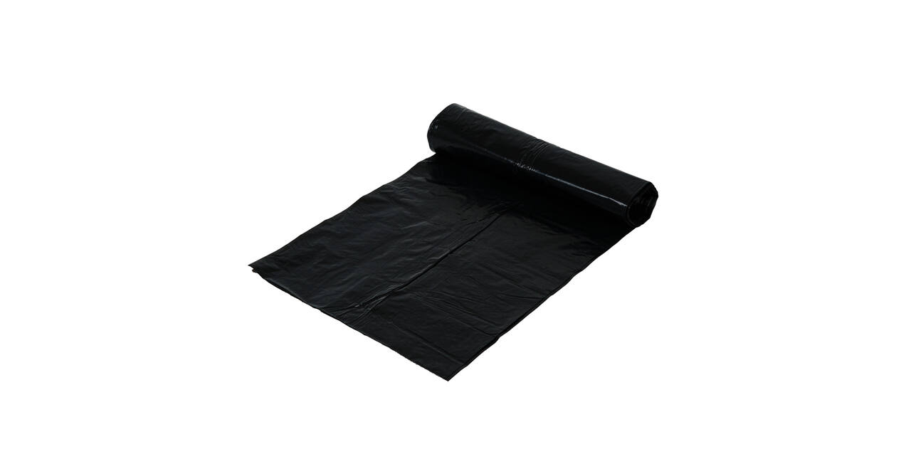 Afvalzak LDPE 45 x 50 cm zwart T35 op rol (á 25 st)