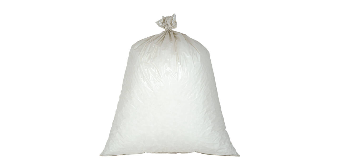Afvalzak LDPE 90 x 120 cm wit T100 op rol (á 10 st)