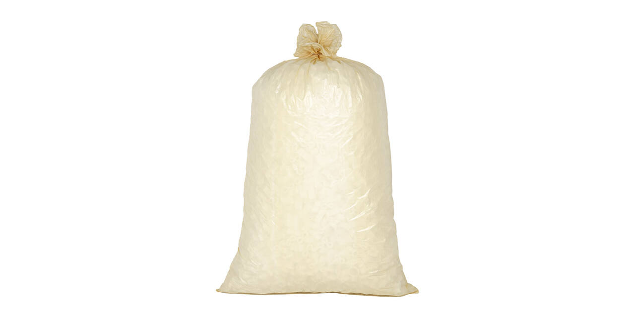 Afvalzak HDPE 58 x 100 cm beige T23 op rol (á 25 st)