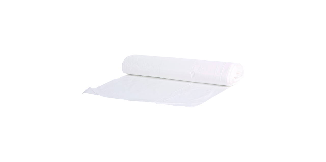 Afvalzak HDPE 58 x 100 cm wit T23 op rol (á 25 st)