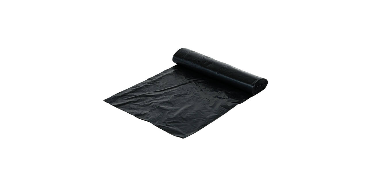 Afvalzak HDPE 58 x 100 cm zwart T23 op rol (á 25 st)