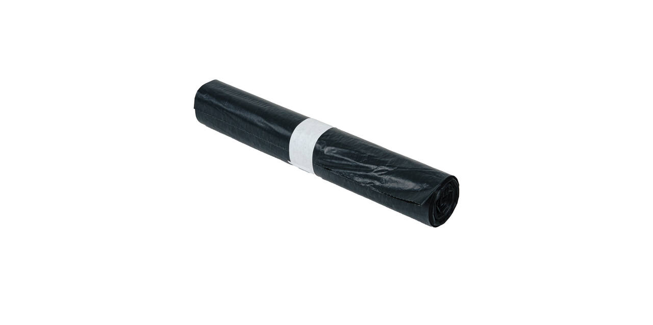 Afvalzak HDPE 60 x 80 cm grijs T23 op rol (á 20 st)