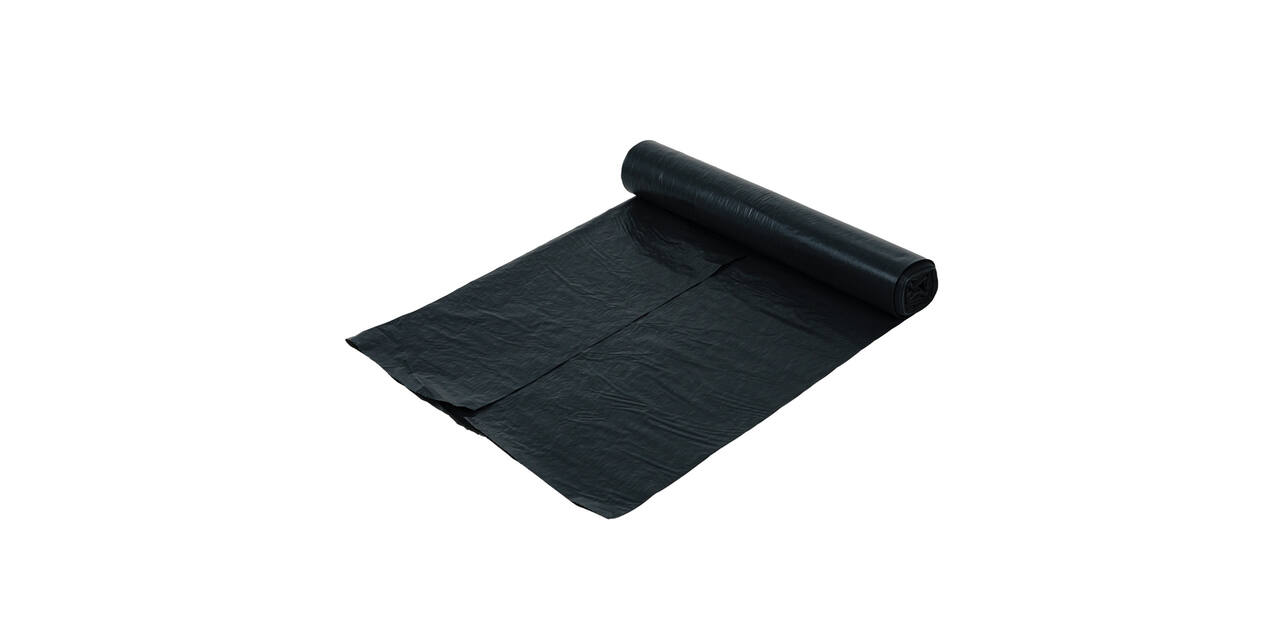 Afvalzak HDPE 60 x 80 cm grijs T23 op rol (á 20 st)