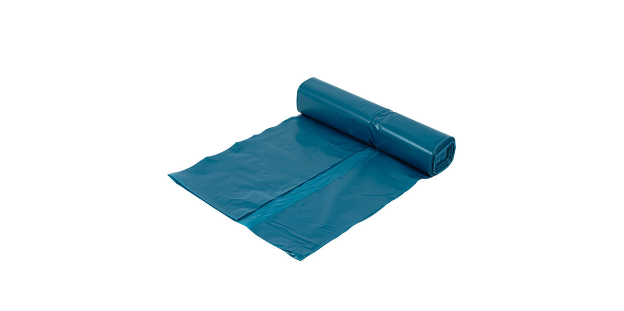 Afvalzak LDPE 70 x 110 cm blauw T70 op rol (á 20 st)