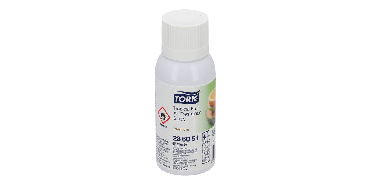236051 - Luchtverfrisser spray Aerosol 75 ml transparant tropical fruit TORK