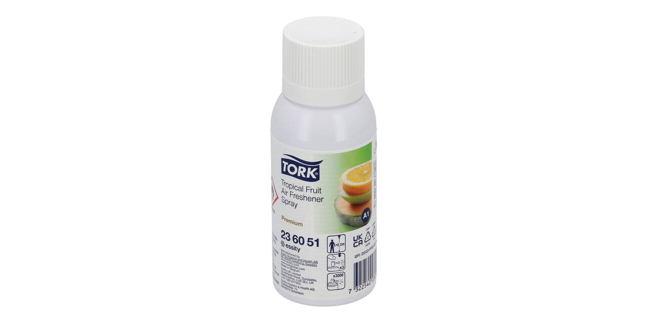 236051 - Luchtverfrisser spray Aerosol 75 ml transparant tropical fruit TORK