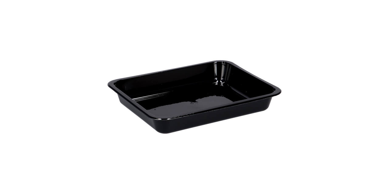 115495 - Menubak CPET 225 x 175 x 34 mm zwart 960 ml rechthoekig 1-vaks