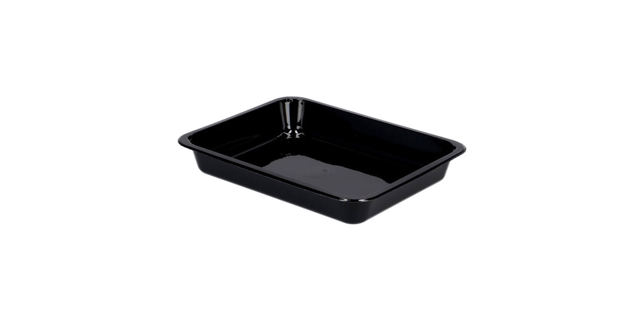 115495 - Menubak CPET 225 x 175 x 34 mm zwart 960 ml rechthoekig 1-vaks