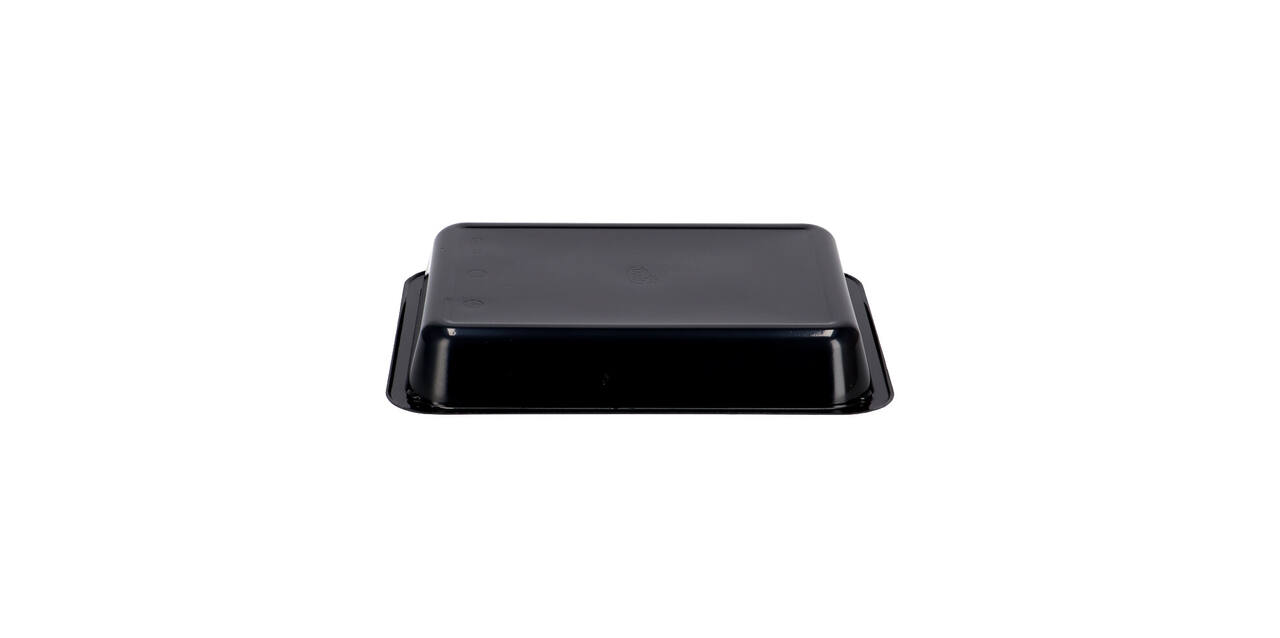 115495 - Menubak CPET 225 x 175 x 34 mm zwart 960 ml rechthoekig 1-vaks