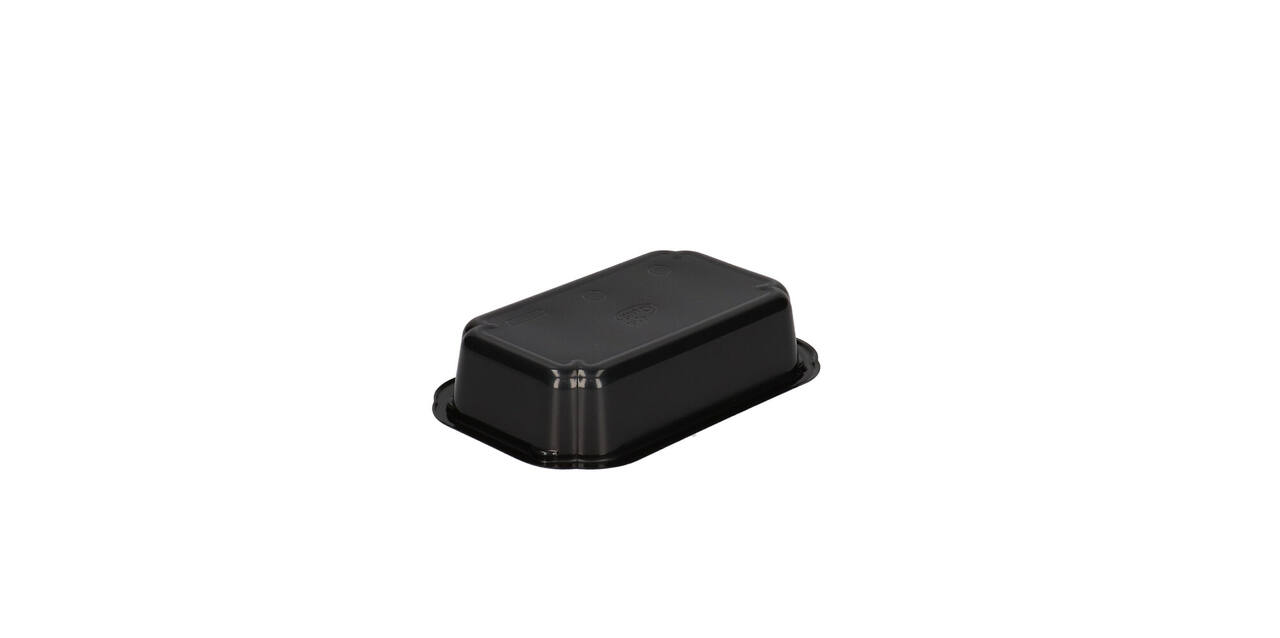 157356 - Bak CPET 160 x 103 x 35 mm zwart 370 ml rechthoekig