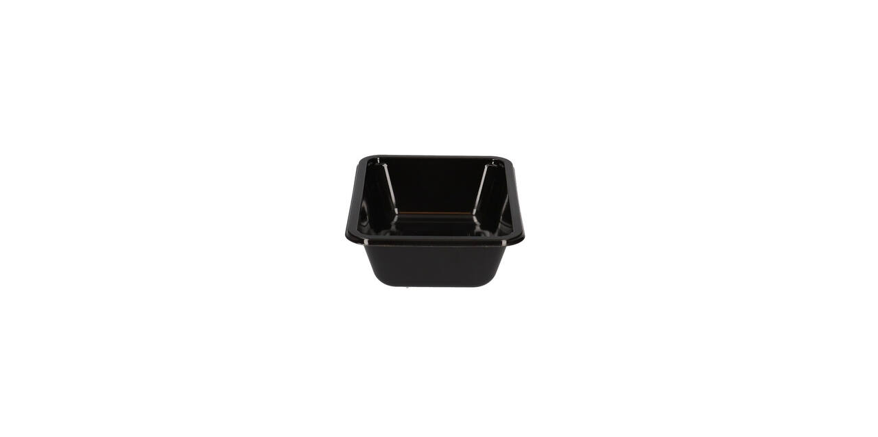 148217 - Bak CPET 171 x 127 x 50 mm zwart 670 ml rechthoekig