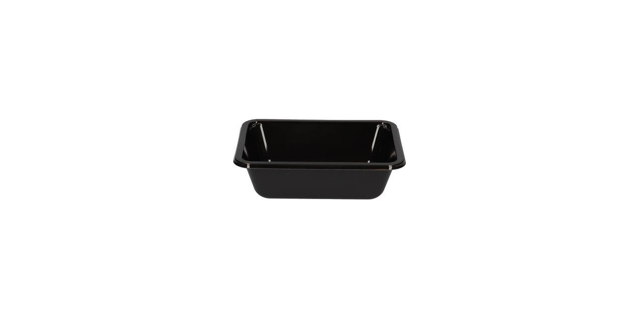 148217 - Bak CPET 171 x 127 x 50 mm zwart 670 ml rechthoekig