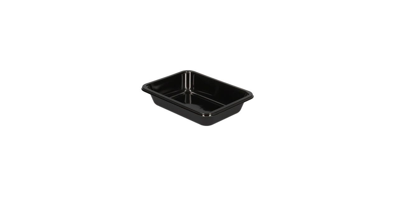 115483 - Bak CPET 171 x 127 x 35 mm zwart 510 ml rechthoekig