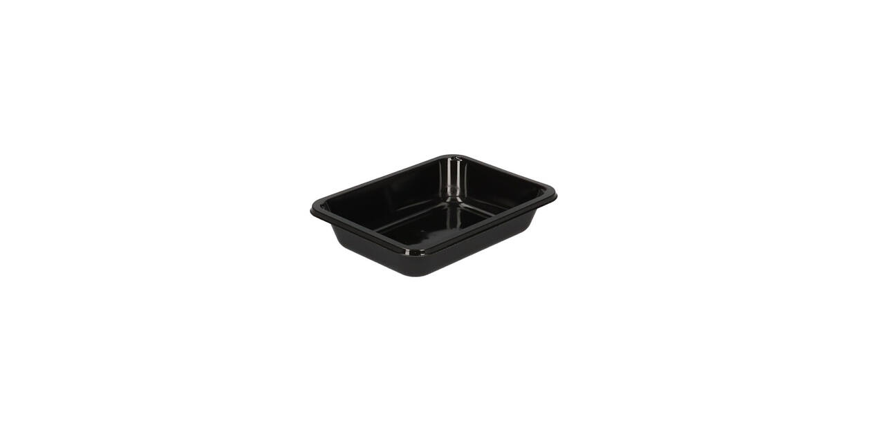 115483 - Bak CPET 171 x 127 x 35 mm zwart 510 ml rechthoekig
