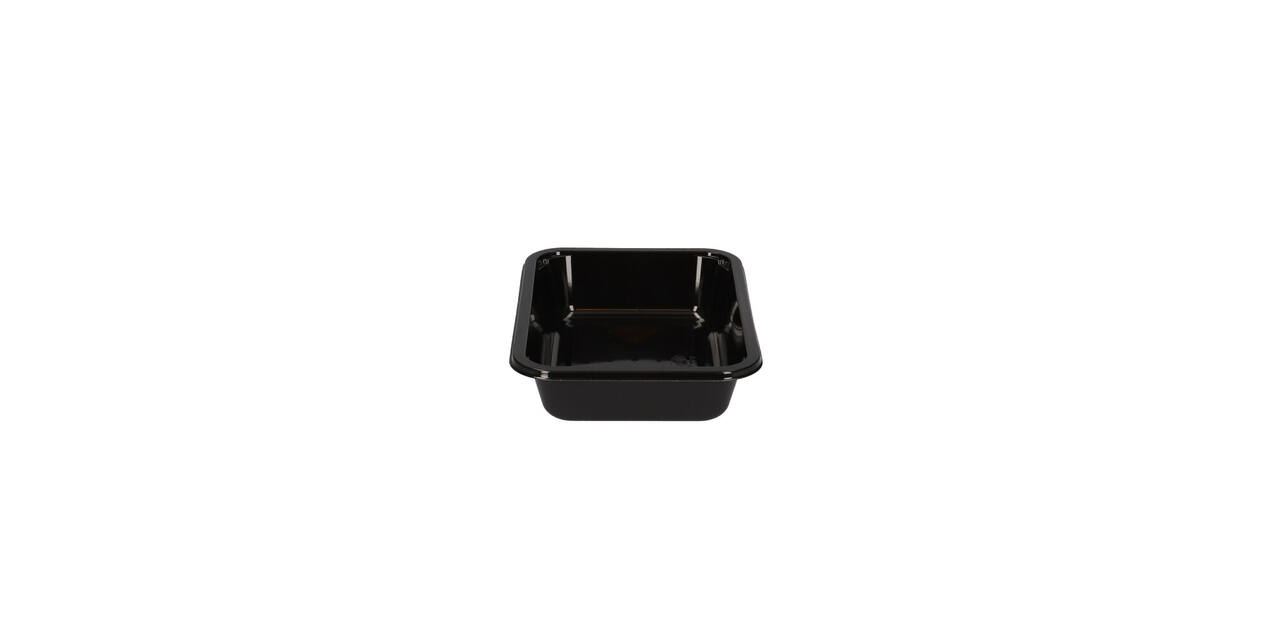 151375 - Bak CPET 187 x 137 x 40 mm zwart 700 ml rechthoekig