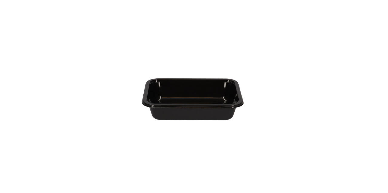 151375 - Bak CPET 187 x 137 x 40 mm zwart 700 ml rechthoekig
