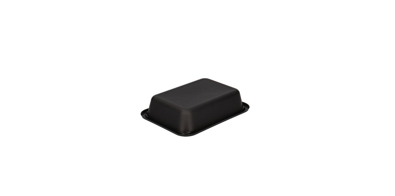 151375 - Bak CPET 187 x 137 x 40 mm zwart 700 ml rechthoekig