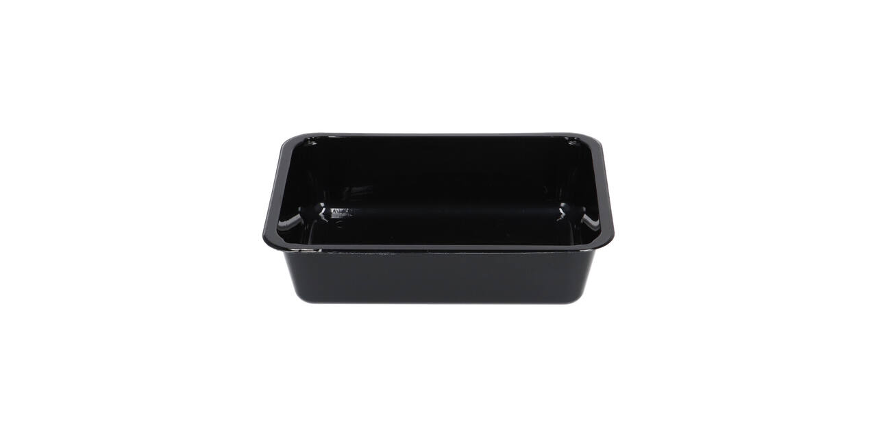 153414 - Menubak CPET 225 x 175 x 54 mm zwart 1500 ml rechthoekig 1-vaks
