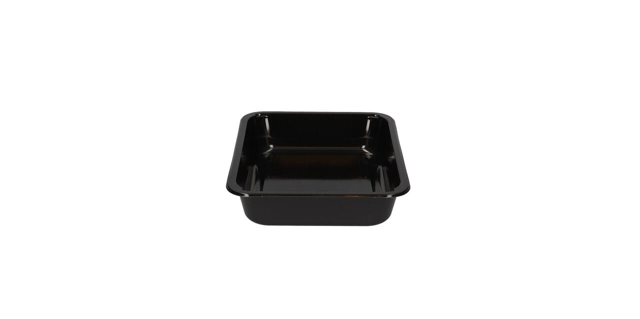 122018 - Menubak CPET 225 x 175 x 43 mm zwart 1200 ml rechthoekig 1-vaks