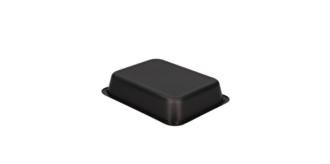 122018 - Menubak CPET 225 x 175 x 43 mm zwart 1200 ml rechthoekig 1-vaks