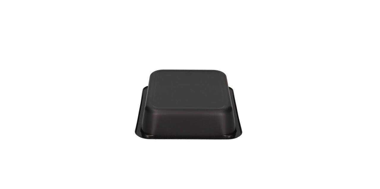 122018 - Menubak CPET 225 x 175 x 43 mm zwart 1200 ml rechthoekig 1-vaks