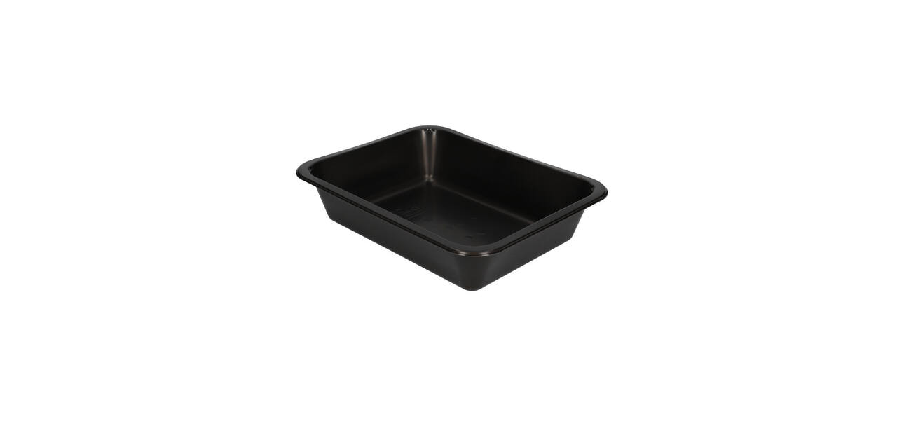 160063 - Menubak PP Caterline 1-vaks 227 x 178 x 50 mm - zwart 1345 cc