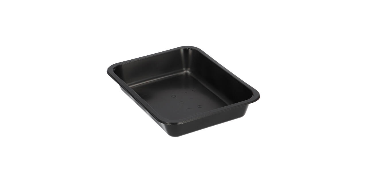 162150 - Menubak PP Caterline 1-vaks 227 x 178 x 40 mm  zwart 1115 cc
