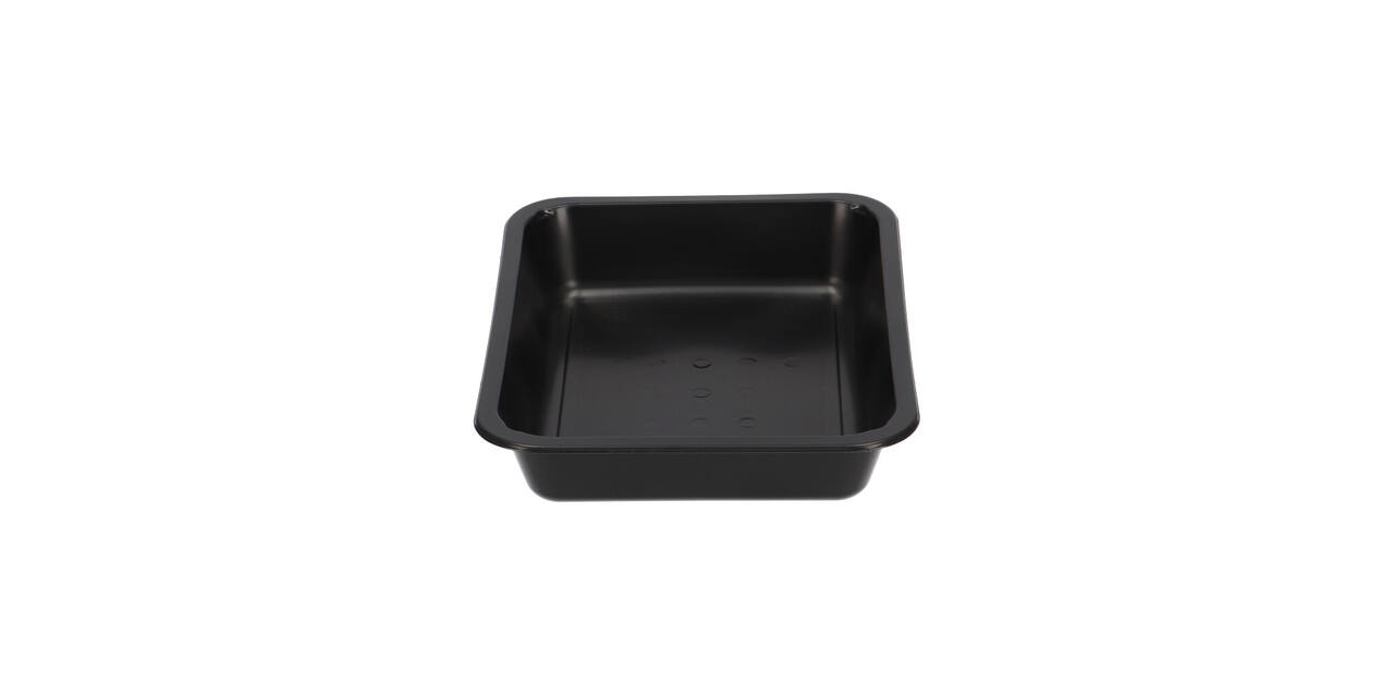 162150 - Menubak PP Caterline 1-vaks 227 x 178 x 40 mm  zwart 1115 cc