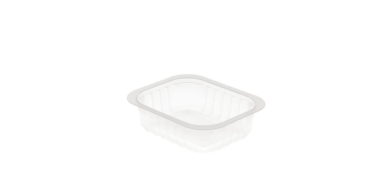 758516 - Menubak PP Side Dish 1-vaks 138 x 114 x 35 mm - transparant 350 cc