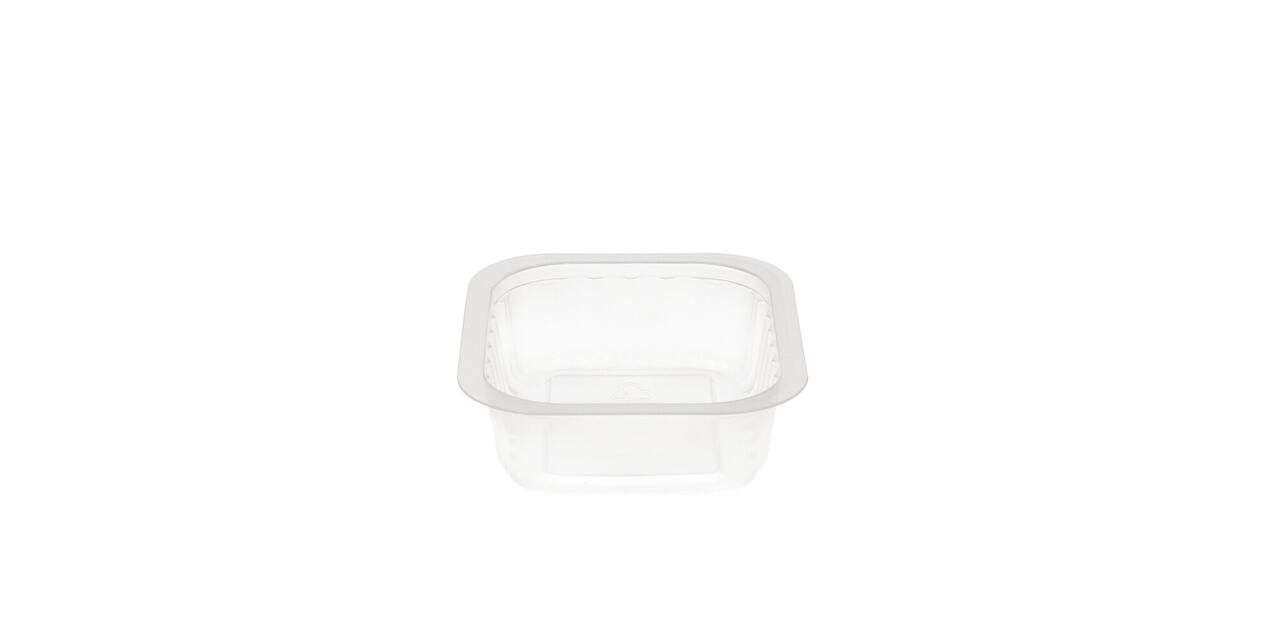 758516 - Menubak PP Side Dish 1-vaks 138 x 114 x 35 mm - transparant 350 cc