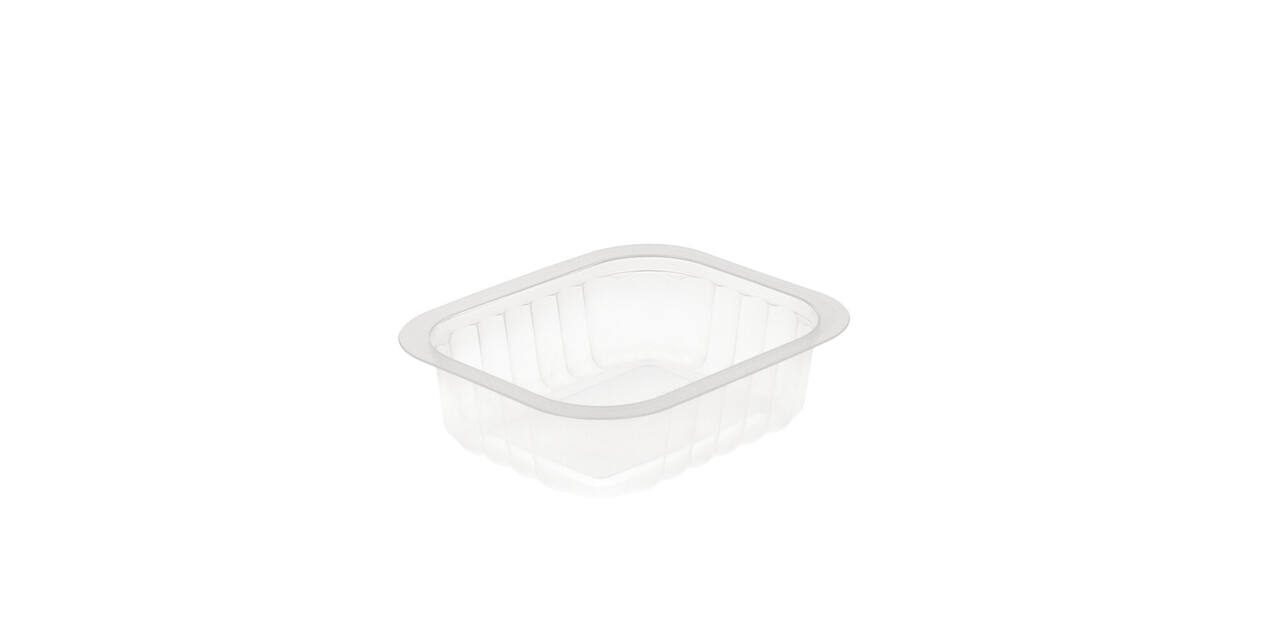 758516 - Menubak PP Side Dish 1-vaks 138 x 114 x 35 mm - transparant 350 cc