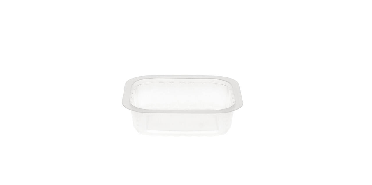 758516 - Menubak PP Side Dish 1-vaks 138 x 114 x 35 mm - transparant 350 cc