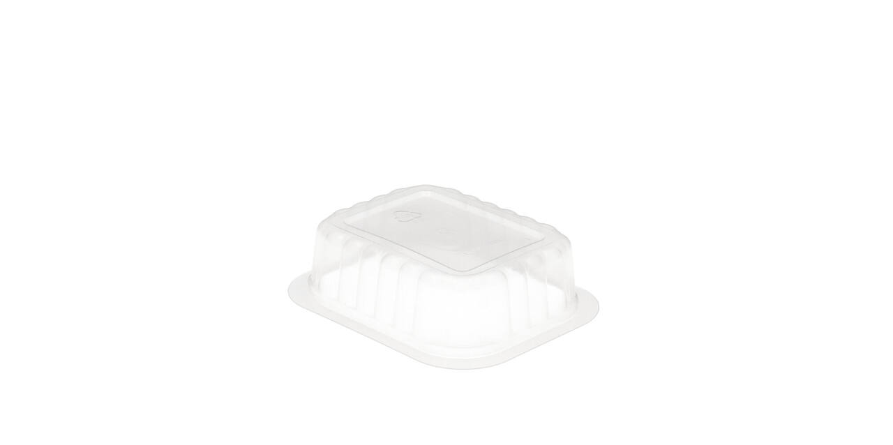 758516 - Menubak PP Side Dish 1-vaks 138 x 114 x 35 mm - transparant 350 cc