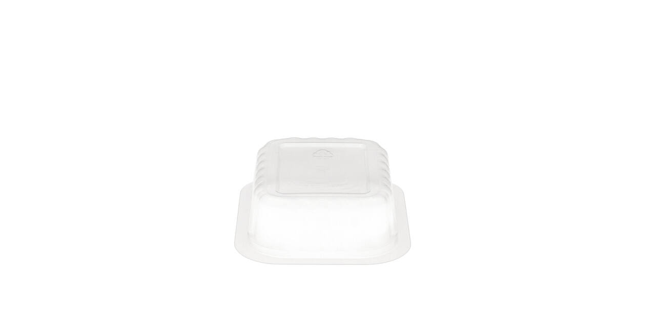 758516 - Menubak PP Side Dish 1-vaks 138 x 114 x 35 mm - transparant 350 cc