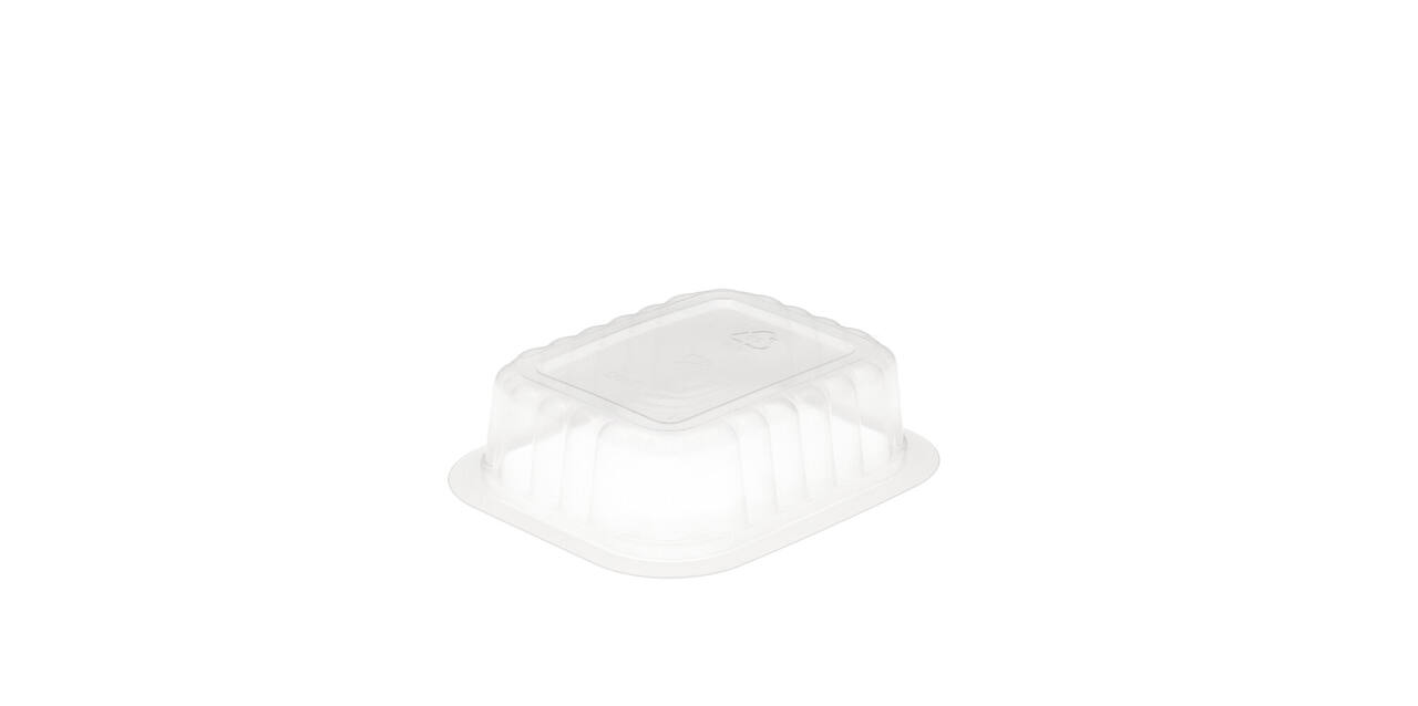 758516 - Menubak PP Side Dish 1-vaks 138 x 114 x 35 mm - transparant 350 cc