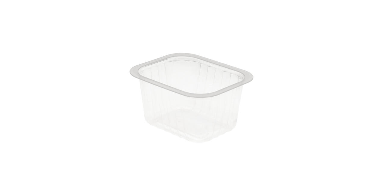 758606 - Menubak PP Side Dish 1-vaks 138 x 114 x 70 mm - transparant 630 cc