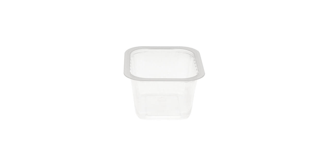 758606 - Menubak PP Side Dish 1-vaks 138 x 114 x 70 mm - transparant 630 cc