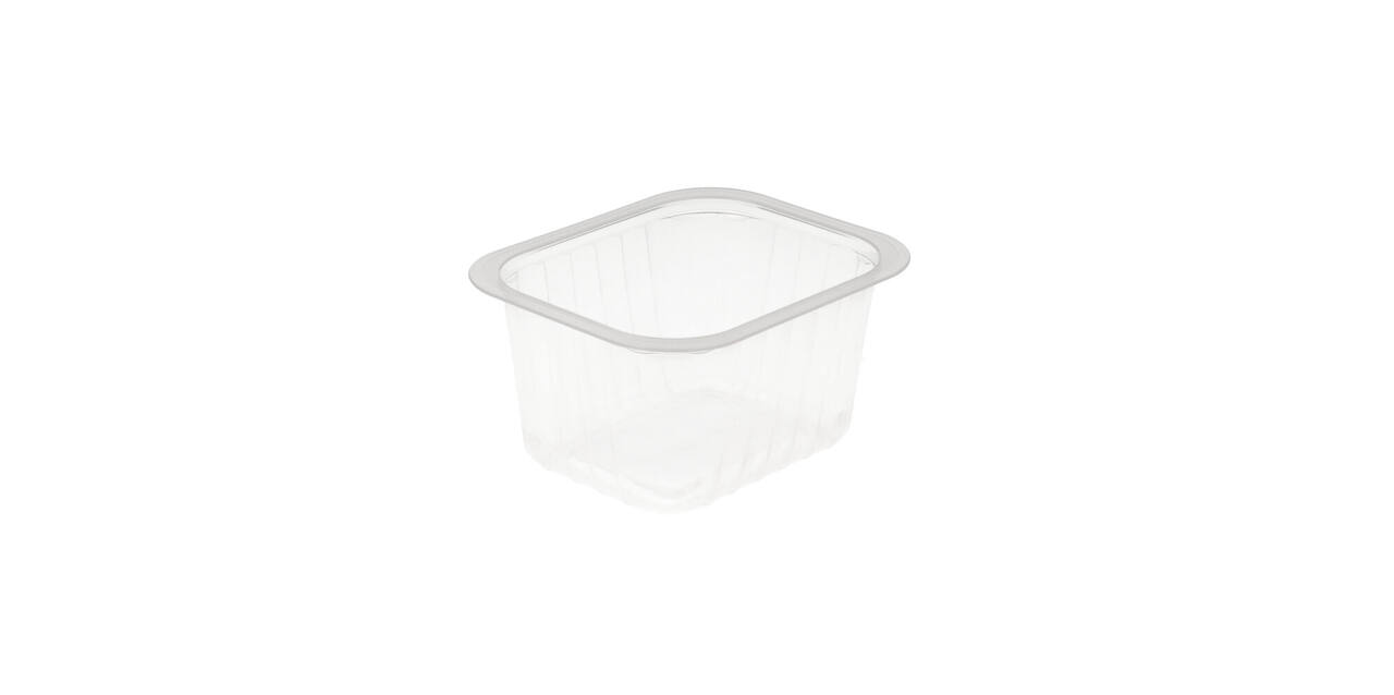 758606 - Menubak PP Side Dish 1-vaks 138 x 114 x 70 mm - transparant 630 cc