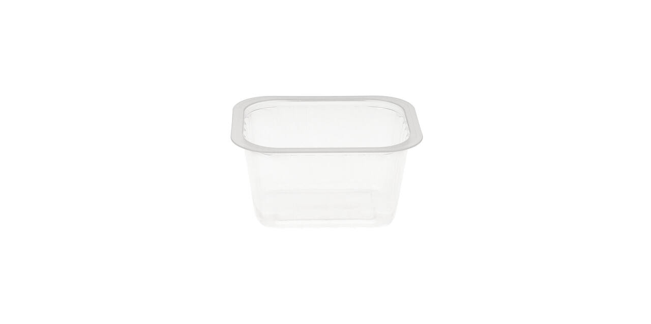 758606 - Menubak PP Side Dish 1-vaks 138 x 114 x 70 mm - transparant 630 cc